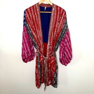Free People Intimately Sequin Patchwork Robe Size XS